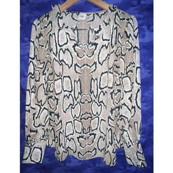 CAbi Tops - Cabi Serpentine Snakeskin Size Small Print Blouse